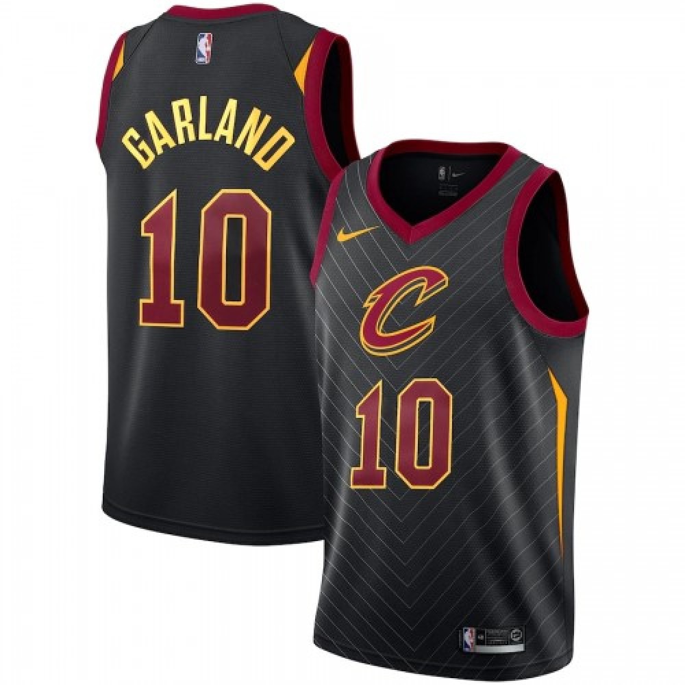 Men's Cleveland Cavaliers Darius Garland #10 Black Swingman Jersey - Statement Edition-Pro Kit Vault | Brand New 26/27 Sports Jerseys